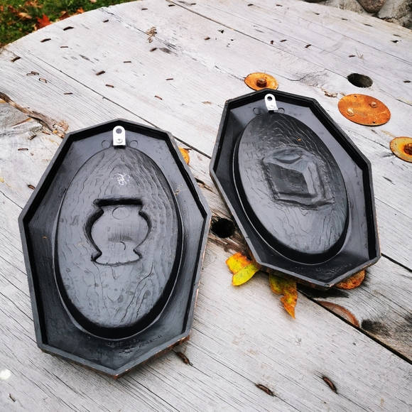 Vintage Dart Industries Plastic Rustic Wall Hanging Plaques - Picture 9 of 14